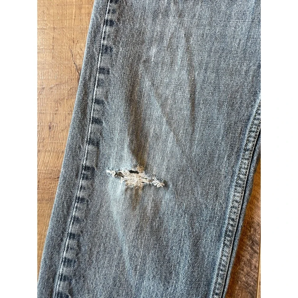 Levi's 559 Relaxed Straight Jeans Mens 34x30 Distressed Frayed Hem Y2K Grunge